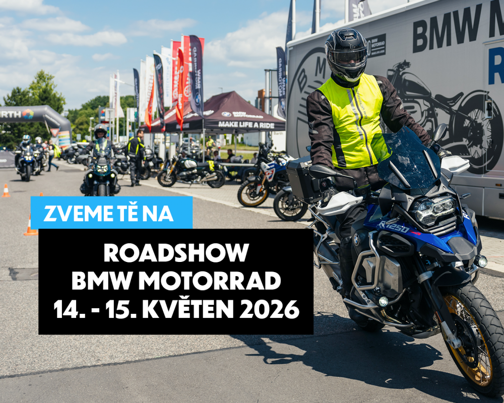 ZAPIŠ SI DO KALENDÁŘE! ROADSHOW BMW MOTORRAD 14. - 15. 5. 2026