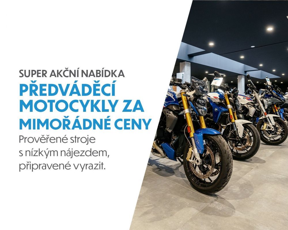 Předváděcí motocykly za mimořádné ceny