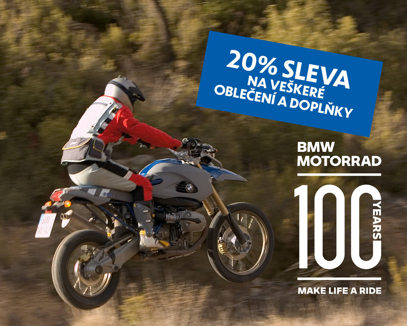 TÝDEN OSLAV #100YEARSMAKELIFEARIDE: OSLAVTE S NÁMI 100 LET ZNAČKY BMW MOTORRAD! 20.-26. BŘEZEN 2023