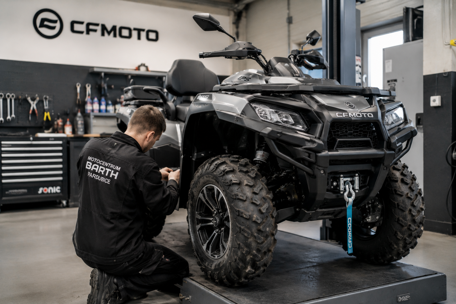 Autorizovaný servis čtyřkolek CFMOTO a GOES v Pardubicích