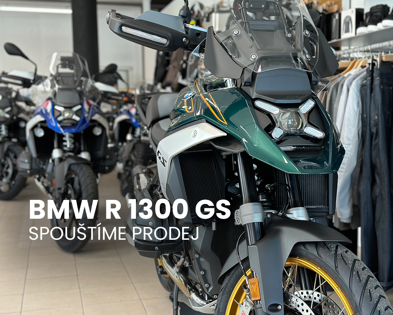 Nové BMW R 1300 GS: Zahajujeme prodej! Aktuálně k vidění na salonu.