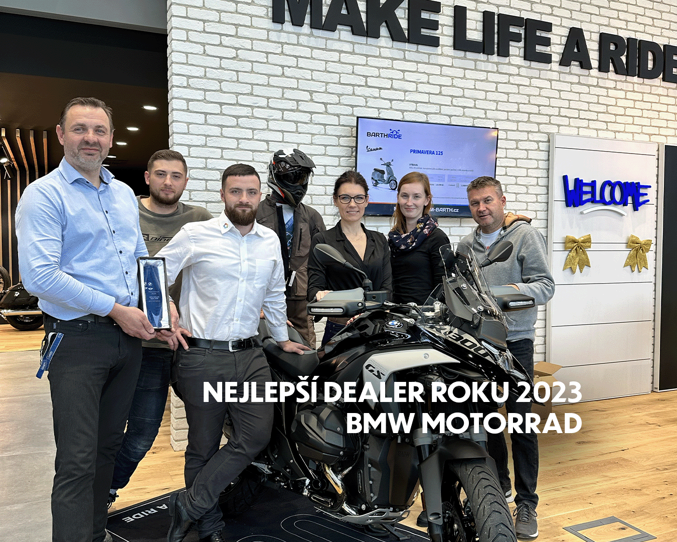 Jsme nejlepším dealerem BMW Motorrad 2023!