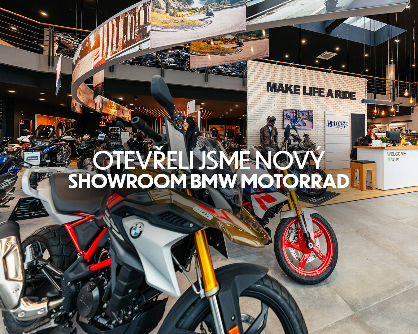 Podívej se, jak vypadá náš zbrusu nový salon BMW Motorrad v Pardubicích!