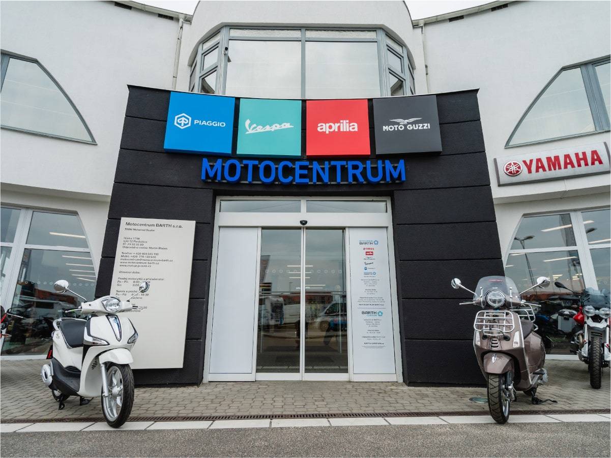 Motocentrum BARTH se showroomem v novém kabátu. Otevřeno od 24. dubna!