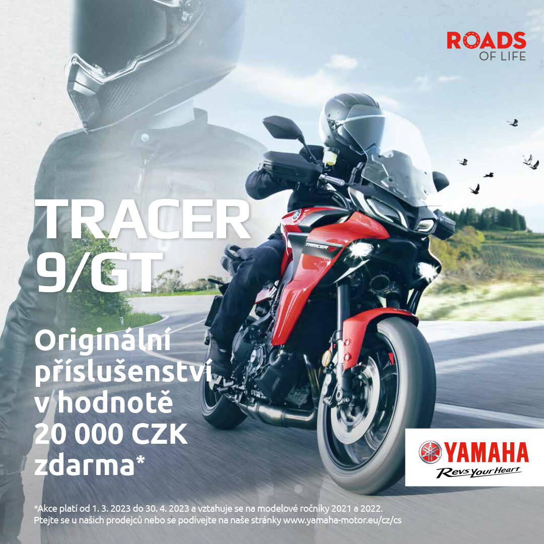 Akce Yamaha! Pořiď si nový Tracer 9 a získej příslušenství v hodnotě 20.000 Kč ZDARMA!