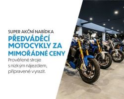 Předváděcí motocykly za mimořádné ceny