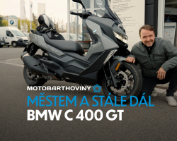 MOTOBARTHOVINY městem a stále dál BMW C 400 GT