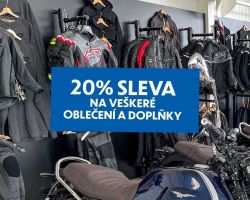 OBROVSKÝ VÝPRODEJ! SLEVA 20% NA OBLEČENÍ, DOPLŇKY A PŘÍSLUŠENSTVÍ